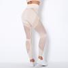 Высокая талия сетчатый подъем бедра эластичная основа скульптурные спортивные штаны бесшовные штаны для йоги
