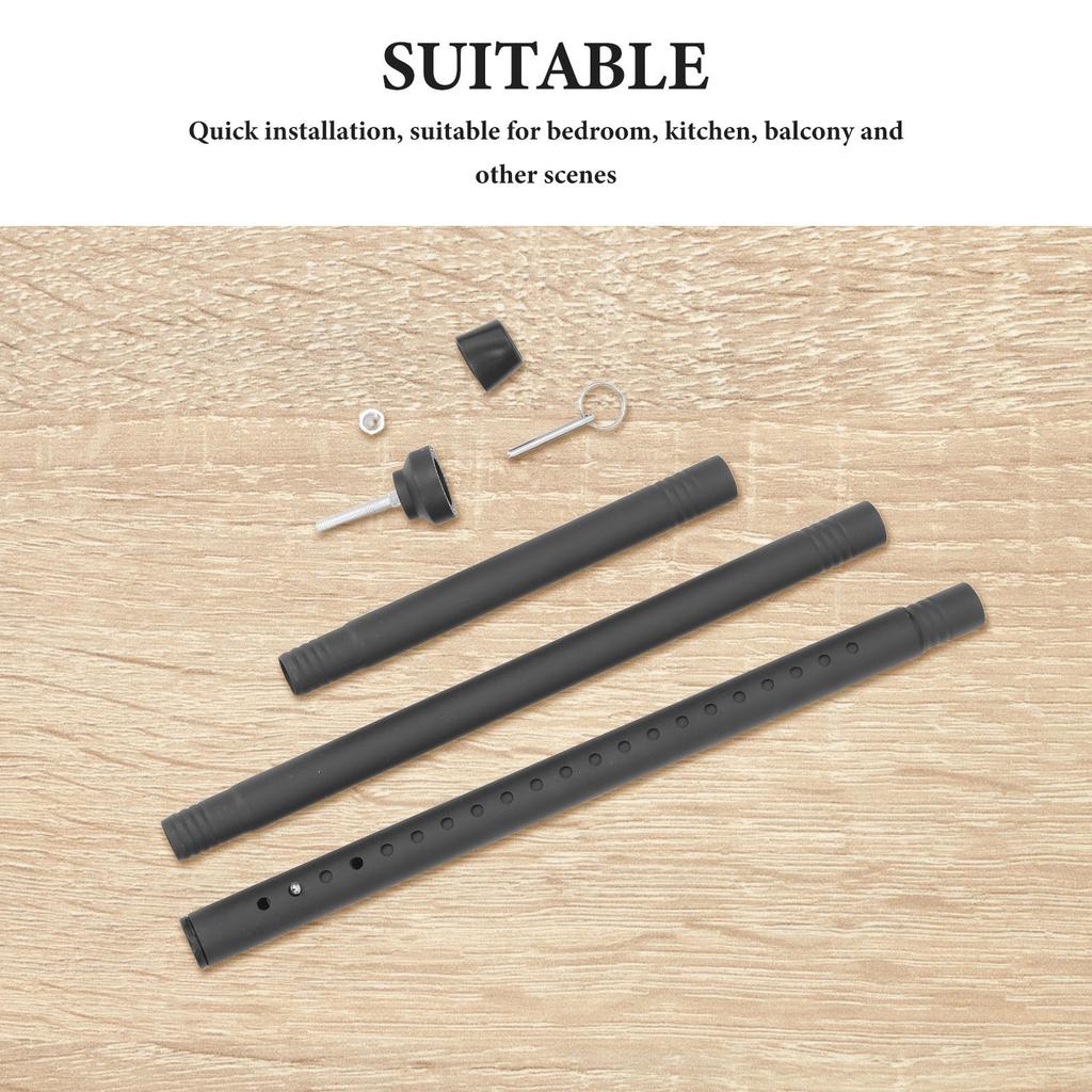 1Set Retractable Adjustable Door and Window Security -50In No Drill Sliding Glass Door Patio Entry Safety Lock Bar