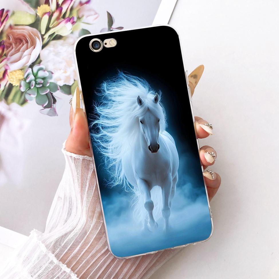 Transparent Casing For iPhone 6s Phone Case For iPhone 6 Cover Luxury Fashion Butterfly Funny Cute Painted