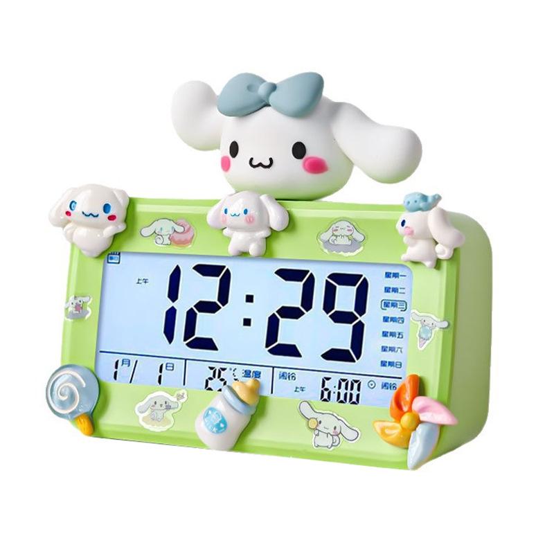 Cartoon creative student-specific smart electronic alarm clock large screen large volume multi-function alarm clock