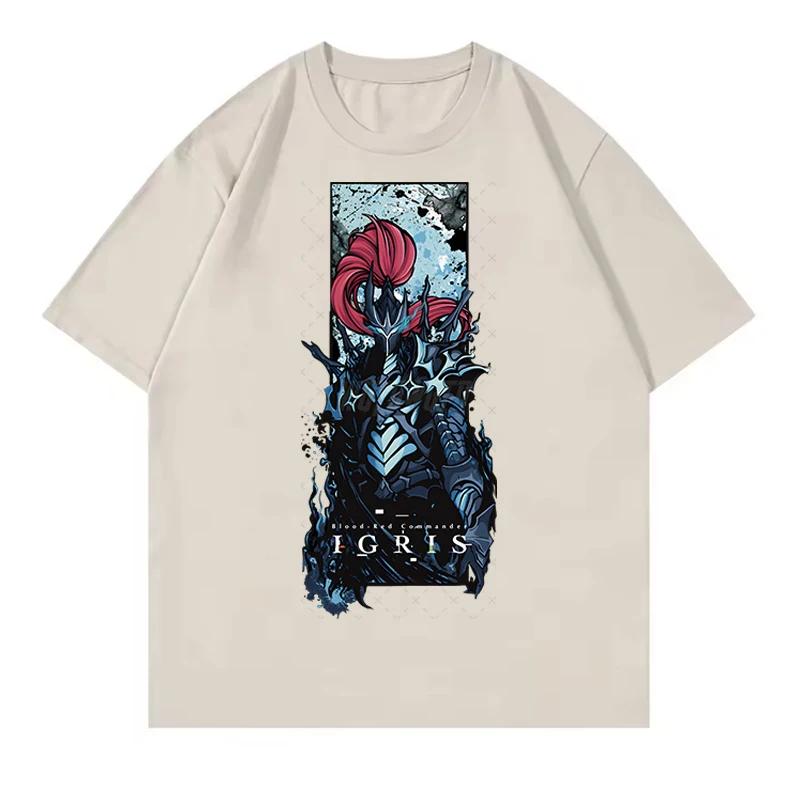 Summer Fashion Men's T-shirt Graphic Cool Style Street Anime Retro T-shirt Men's T-shirt Solo Plain Sung Jin-Woo Casual Pure Cot