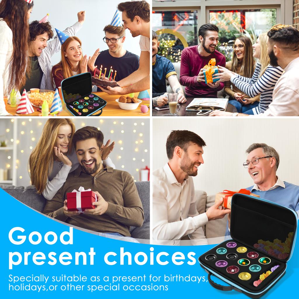 Yoyo Ball Storage Bag 6/12 Hole Portable Yoyo Carry Case with Handle Lightweight Outdoor Equipment Protective Bag for Yoyo Ball