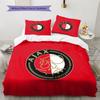 Amsterdamsche Football Club Ajax2 Pattern Bedding Quilt Set  Home Decoration  Gift (1 * duvet cover + 2 * pillowcase  without core)