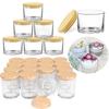 Small Glass Candle Jars Transparent Glass Aromatherapy Tray for Making Candles