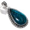 Blue Labradorite Gemstone Handmade 925 Sterling Silver Gift Pendant 2.64" v2m98