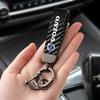 Автомобильный брелок из карбоновой кожи с логотипом автомобиля, брелок-кольцо, аксессуары для XC90 XC60 V50 S60 V70 V60 V40 S90 olestar AWD XC40 S80 T6 V