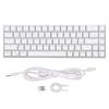 Wireless 2.4 G Mechanical Keyboard White 68 Keys Quick Response Wireless Gaming Keyboard for