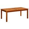 VidaXL Garden Coffee Table 110x60x45 Cm Solid Acacia Wood