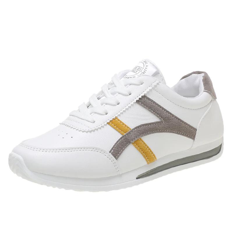 Новые весенне-осенние повседневные модные женские спортивные туфли с завышенным круглым носком, нескользящие удобные женские туфли-одиночки НЕТ:001