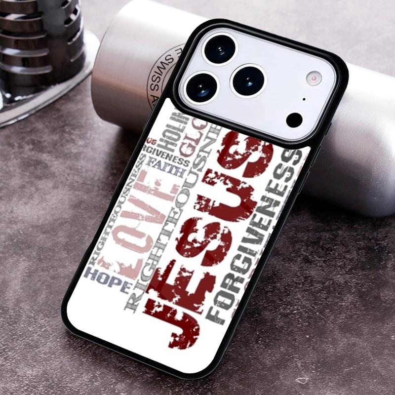 Я люблю Сердце Иисуса Христианский Религиозный Чехол для Телефона для iPhone 17 16 15 Pro Max Air 14 13 12 11 Plus Ударопрочный Чехол