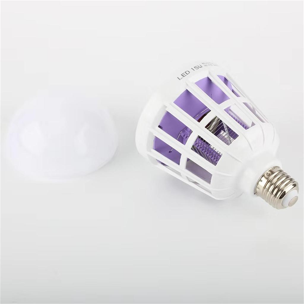 Mosquito Bulb 15W LED Birdcage Mosquito Kill Purple Light Bulb