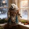 Reusable Christmas Ornament Polar Bear Cute Xmas Tree High-quality Acrylic Decor 2D Hanging Pendant for Car Interior Home