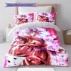 Dragon Ball Front Action Pose Bedding Set Anime Duvet Cover Polyester Soft Bed Linen Set -QJY