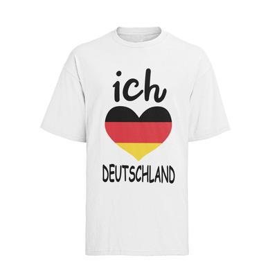 Сделаем Германию великой Адлер Я люблю Германию afd Мужская футболка Хлопок