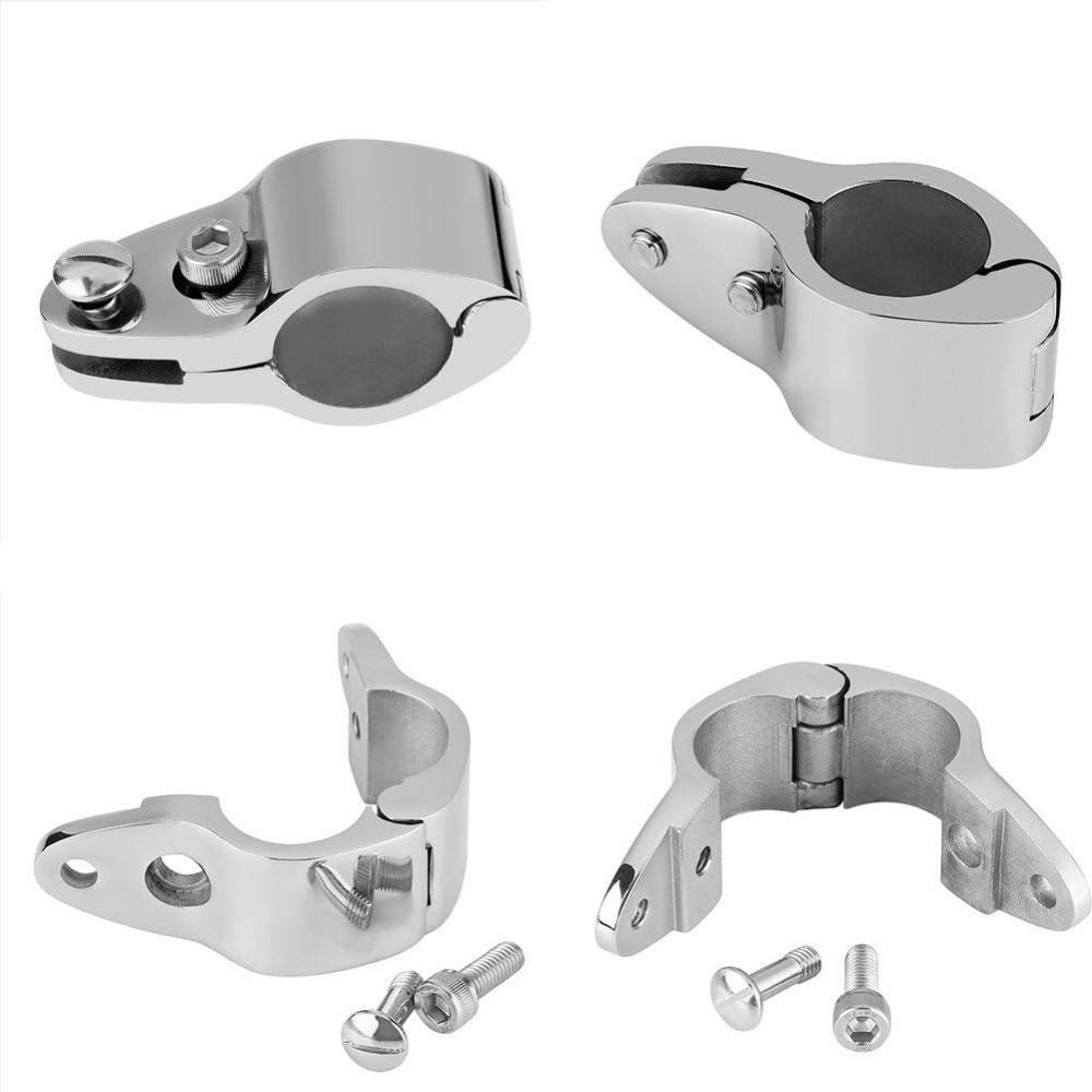 Heavy Duty Boat Top Hinged Jaw Slide Clamp Stainless Steel 316 Marine Hardware Practical Support