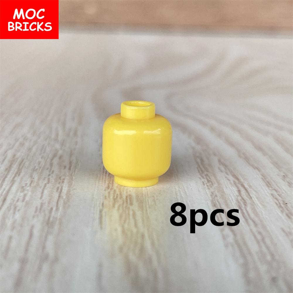 Фигурка MOC Bricks Пустая Голова Лицо Банка Бутылка Аксессуары Собранная Деталь Строительные Блоки Игрушки Для Детей