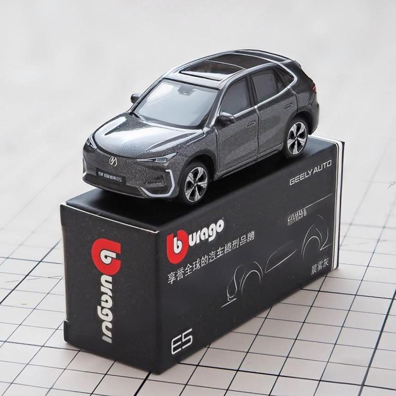 Ббураго 1:64 Geely E5 Ex5 Сплав Внедорожник Модель Автомобиля Литье под Давлением Металл Новые Энергетические Транспортные Средства Модель Автомобиля Симуляция Миниатюрный Масштаб Подарки для Детей