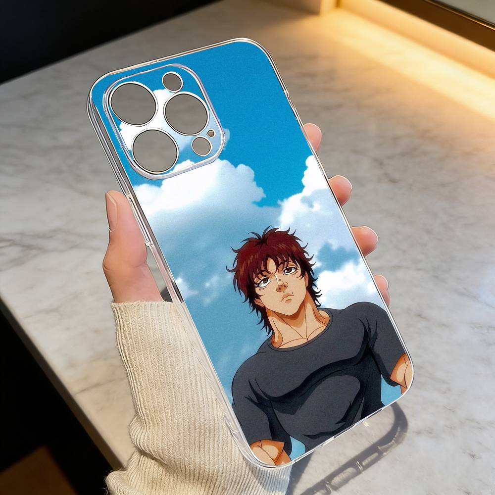 Чехол для телефона Hanma Baki Аниме Прозрачный Силиконовый Мягкий Для iPhone 17 16 15 14 13 12 11 Mini Pro Max Plus