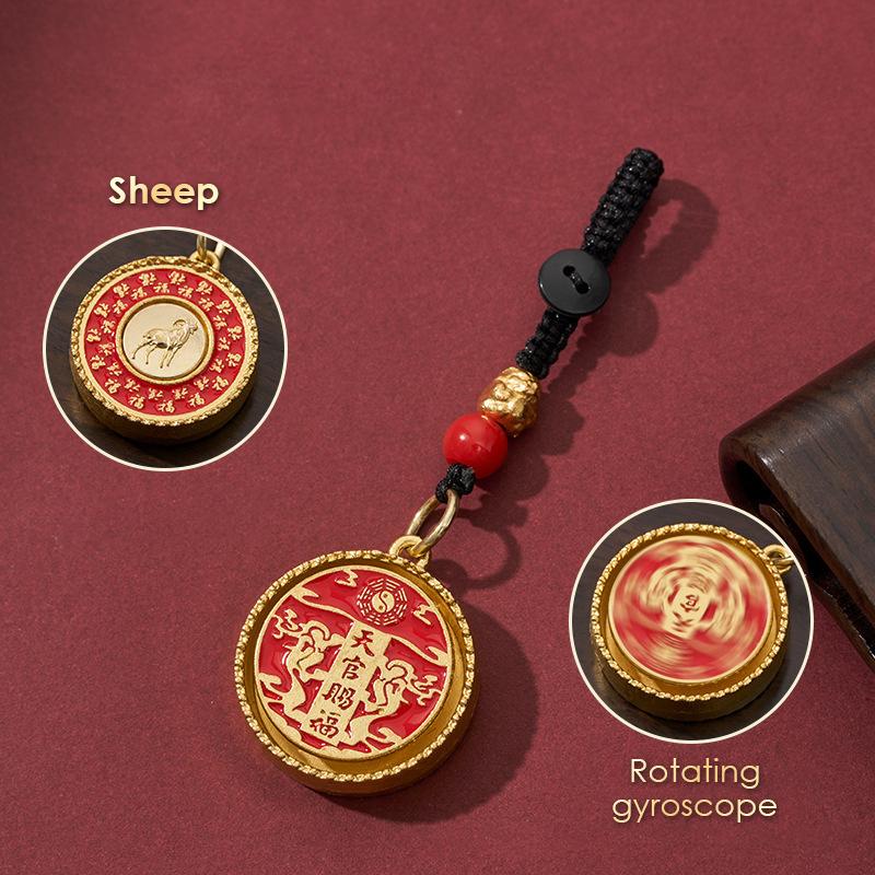 Подвеска в китайском стиле со знаком зодиака «Удача», новогоднее украшение по фен-шуй, денежный подарок на весенний праздник