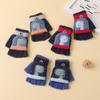 Children's Thickened Warm Winter Gloves Baby Knitted Outdoor Coldproof Gloves Flip Half Finger Men's Fleece Gloves
