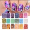 6 Colors/set Shimmer Metallic Nail Art Pigment Watercolor Solid Paints Set Nail Art Painting Decor