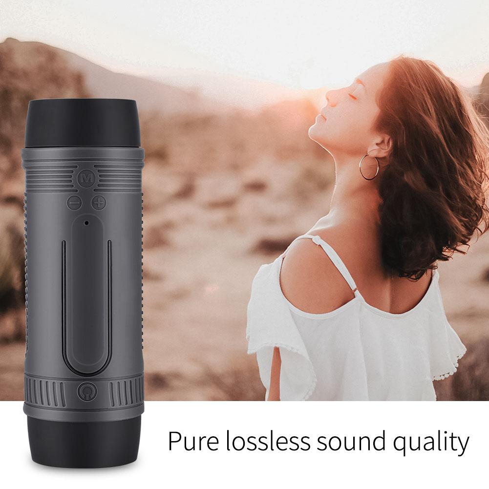 Portable Bluetooth Bicycle Speaker Power Bank Flashlight Waterproof Speaker