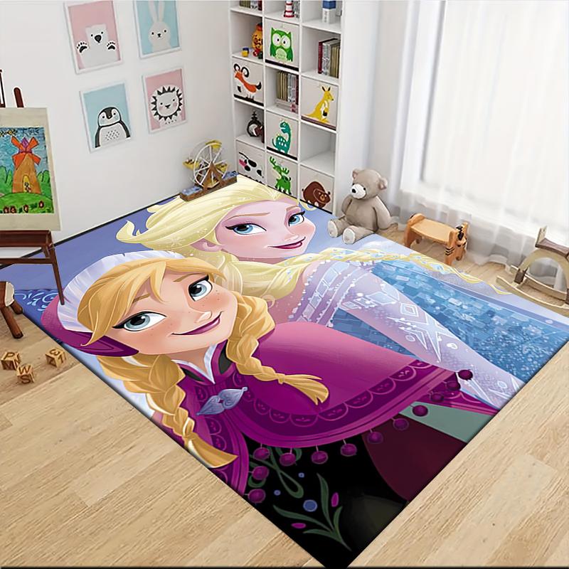 1Pc Winter Wonderland Olaf Carpet Rug Customizable Soft Washable Antislip Home Living Room Sofa Mats Personalized Rug 091761