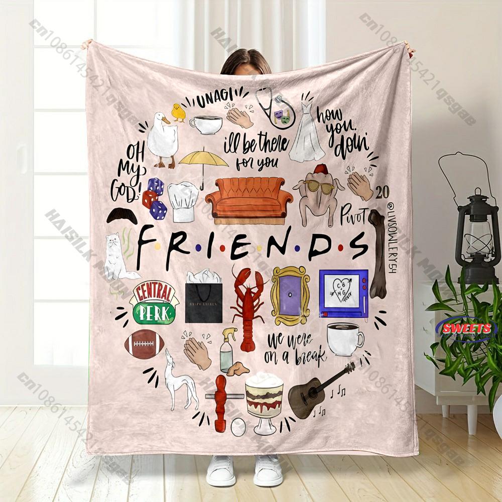 3D Classic Friends Theme Printed Blanket,Bedroom Living Room Sofa Chairs Bed Decor Blanket Wonderful Gift Blanket Fast Shipping