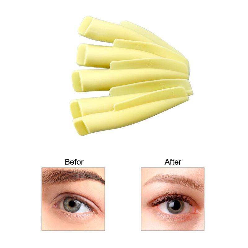 5Pairs Silicone Eyelash Perming Pad Lashes Rods Shield Lifting 3D Eyelash Curler Accessories Applicator Tools Beautiful Tool