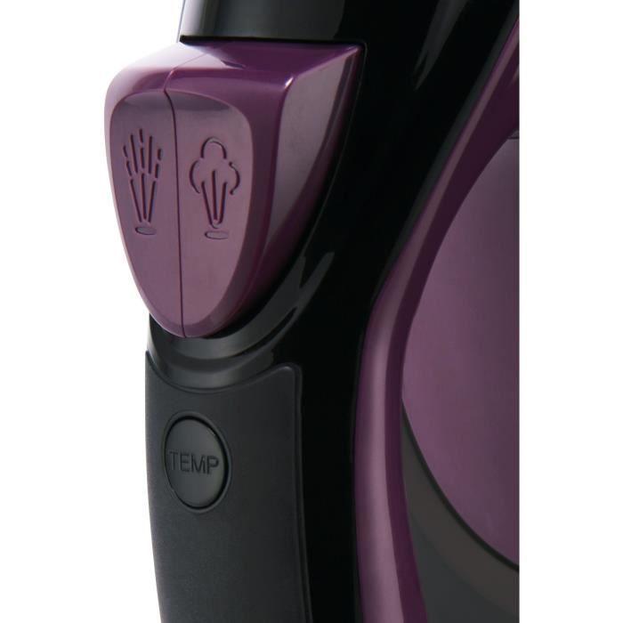 Fer à repasser - RUSSELL HOBBS - Colour Control Pro Iron Ultra - 2800 W - Noir / Violet