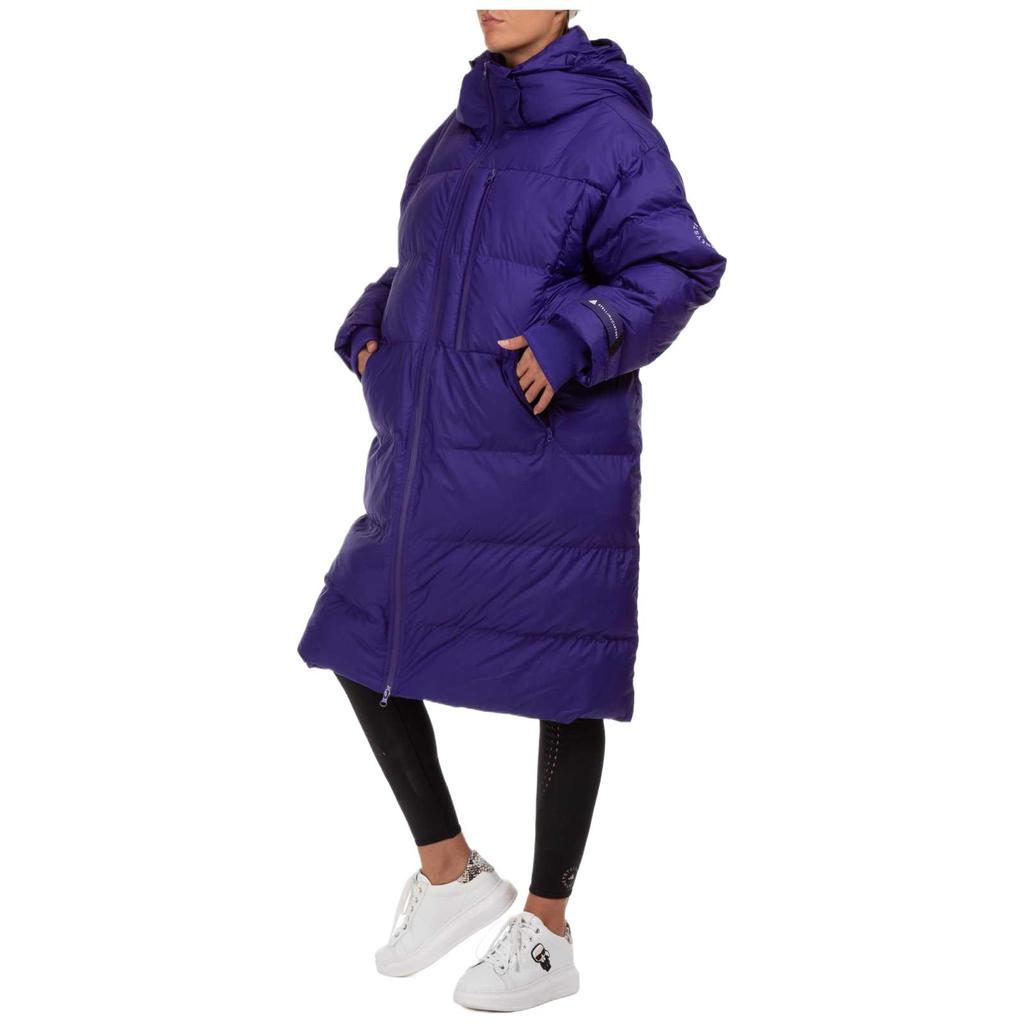adidas X Stella McCartney Collaboration Удобная теплая куртка с капюшоном и длинными рукавами Женские куртки Фиолетовый FU3607