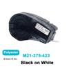 1PK M21-375-595/M21-750-430/M21-750-7425 Black On WhiteCompatible BRADY BMP21 PLUS Handheld Label Printer Self-Laminating Vinyl