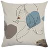 Home Pillowcase Square Office Decor Cushion Cover Printed Pattern Decoration