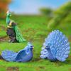 3D Expression Peacock Statue Decorative Cute Bedroom Desktop