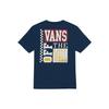 Vans OFF THE WALL Футболка Унисекс Темно-синий VN00090GLKZ