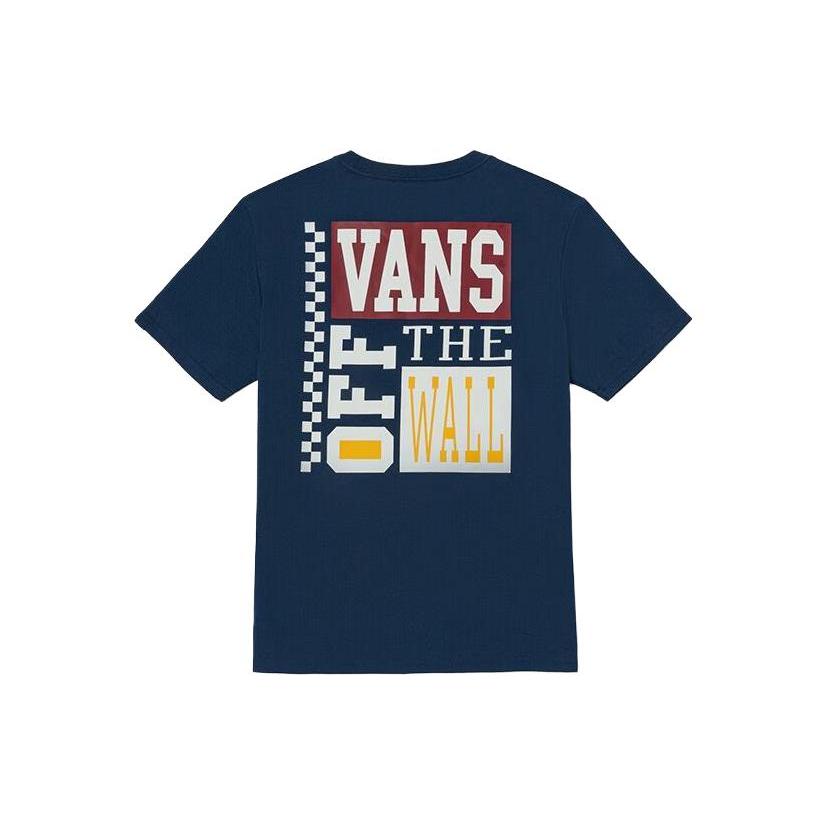 Vans OFF THE WALL Футболка Унисекс Темно-синий VN00090GLKZ