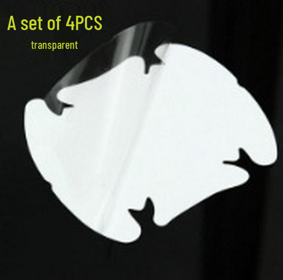 Защитные наклейки на ручки дверей автомобиля из углеродного волокна, набор из 4 штук