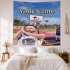Curry Custom Your Name Wall Decor Tapestry Art For Pet Memorial Birthdaywedding Party Backdrop Family Gift