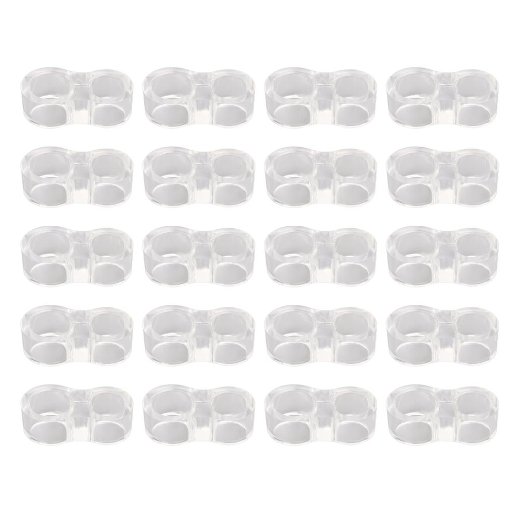 20 шт. бампер для дверной ручки прозрачный белый силиконовый противоударный бампер для дверной ручки