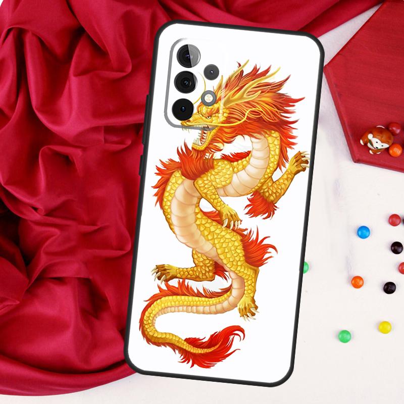 Chinese Dragon For Samsung Galaxy A26 A05 A06 A16 A54 A34 A14 A22 A32 A52 A55 A35 A15 A53 A13 A56 A36 Case