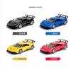 1:32 Scale P80-C Metal Diecast Car, Pull Back Alloy Toys with Sound and Light, Doors Open Collection For Gifts Doll