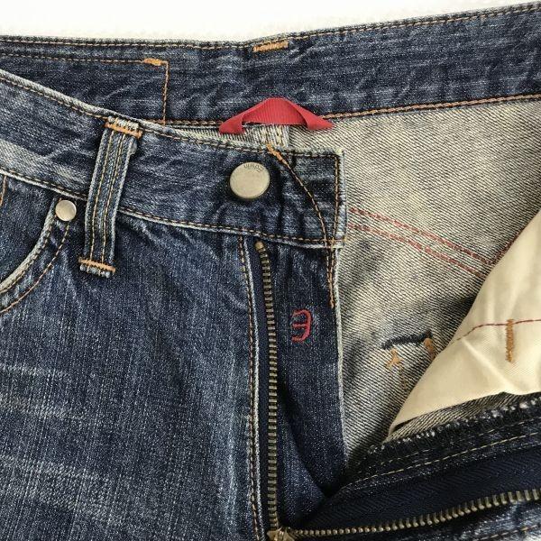 EDWIN 503S Bold Wash Denim Jeans Navy Size 28×33 Inseam 74cm Made In Japan(USED)