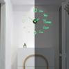 Наклейки на стену DIY цифровые настенные часы 3D светящиеся безрамные часы беззвучные часы для гостиной спальни офиса настенный декор