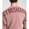 Gymshark Power Washed Crew Brick Brown A2a8c Ncrq