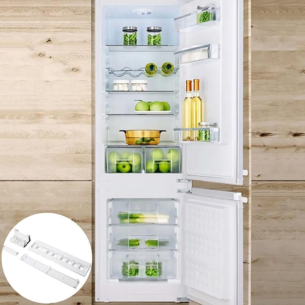 1 шт. Универсальный направляющий рельс для холодильника, встраиваемый кронштейн для крепления холодильника, подвижный направляющий рельс для холодильника