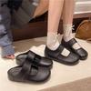 Wind Thick-soled Bag Head Half Slippers Women Wear New One-pedal Single Shoes Cool Slippers In Summer