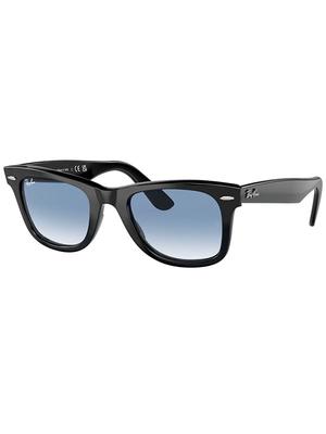 Ray-Ban Wayfarer RB2140F 901/3F 52 Черная оправа Прозрачные градиентно-синие линзы