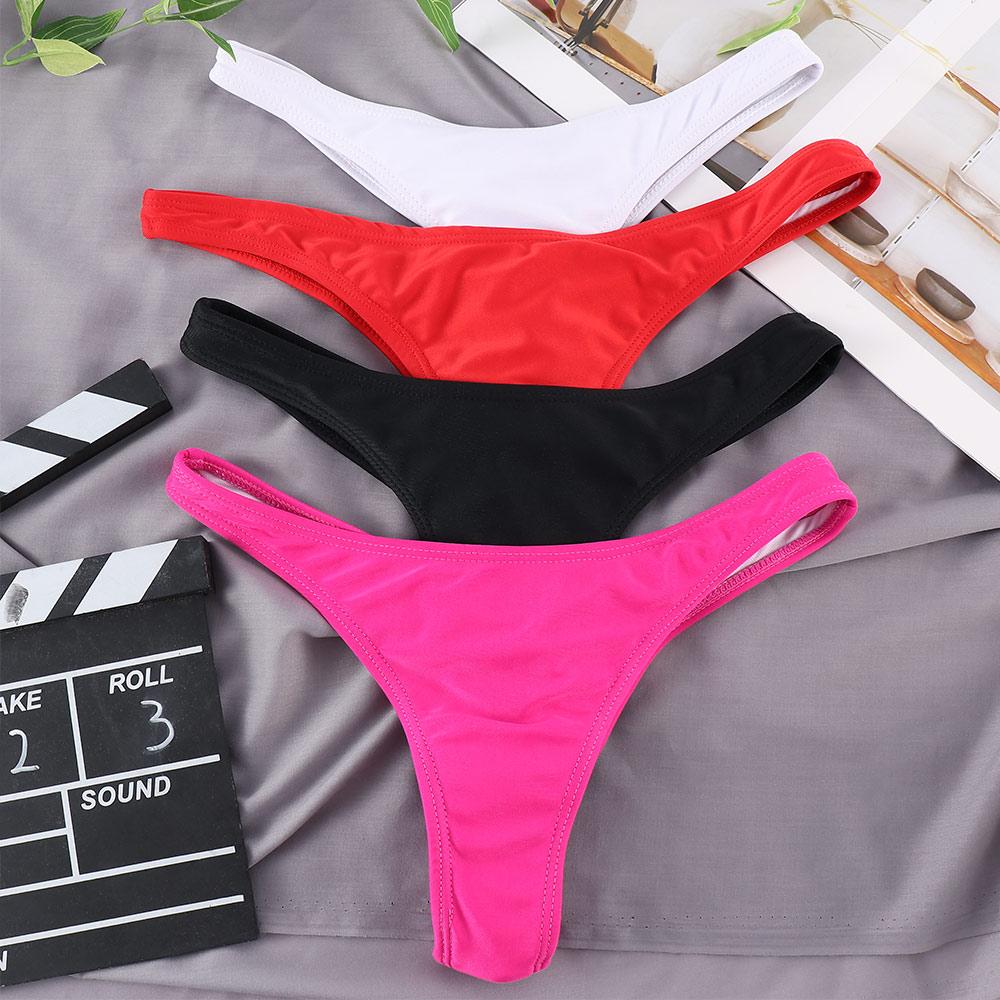 Ties Women Shorts Thong Biquini Side Bikini Briefs Swimsuit Swimwear