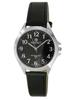 Perfect Men' 412 Silver Case, Black Dial, Black Strap