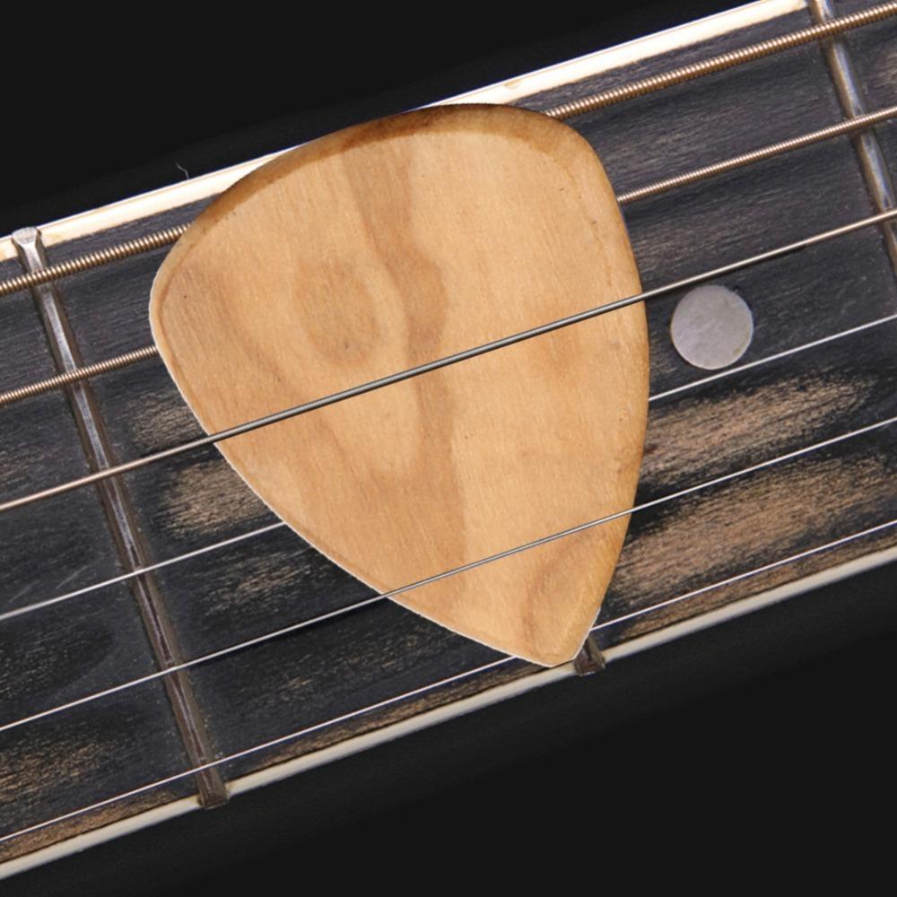 2PCS Cubic Guitar Pick Box Wood Plectrum Storage Box Portable Guitar Parts Organizer Guitar Player